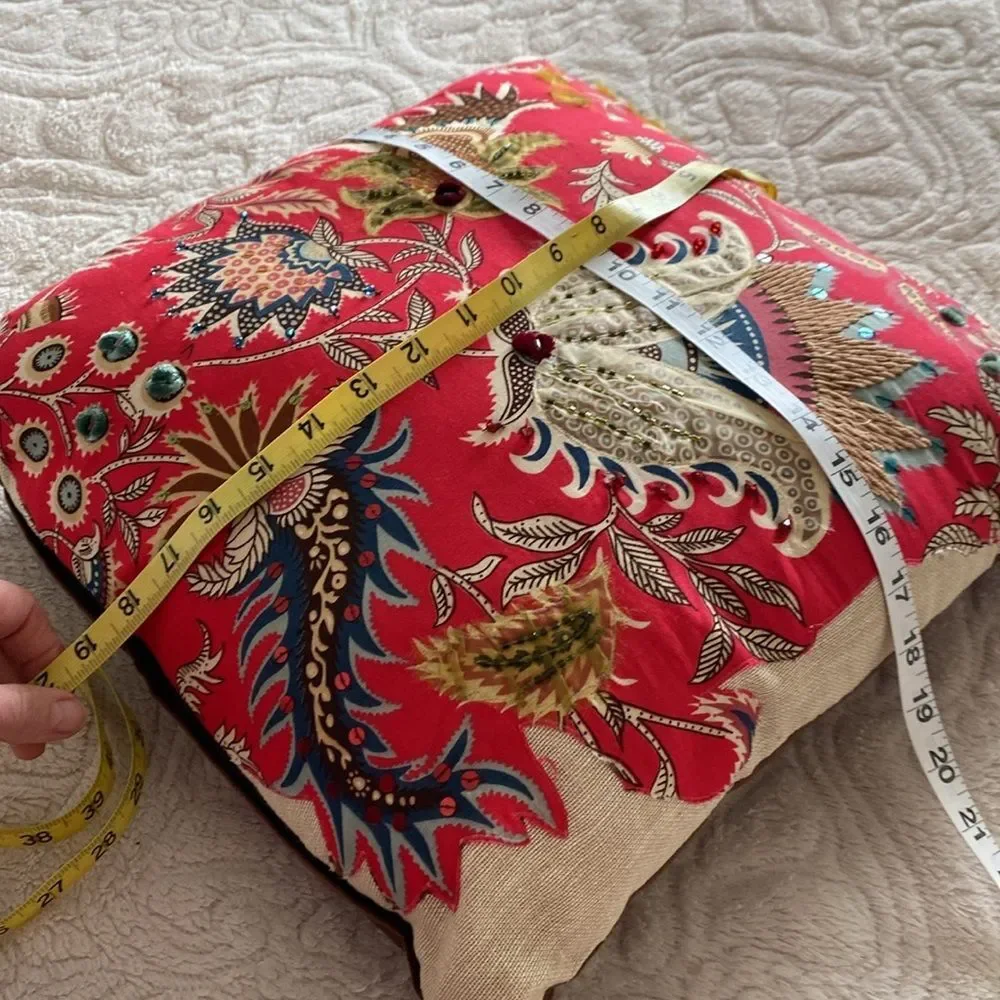 Pier 1 accent throw pillow Used 4 staging like NEW! Beautiful intricate details